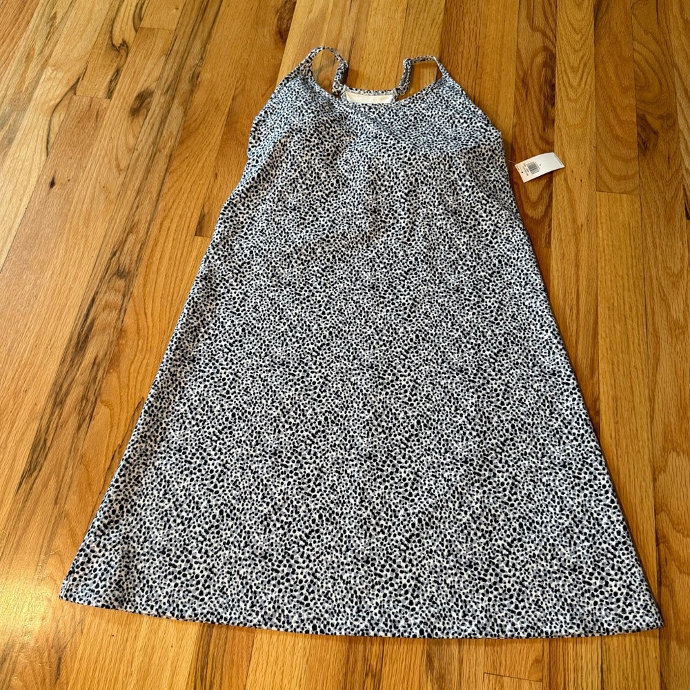 Old Navy Black and White Patterned Kids Dress